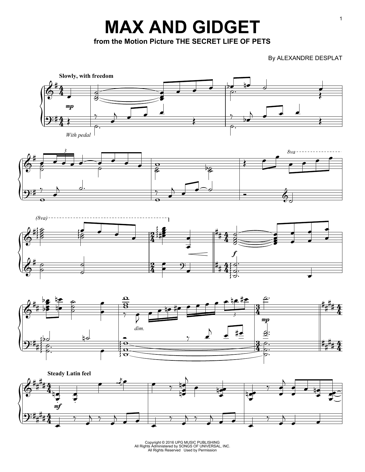 Product gallery: Page 1 of 1 Max And Gidget, Alexandre Desplat