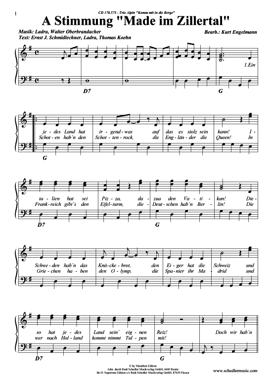 Produktbild zu: A Stimmung made im Zillertal Trio Alpin 