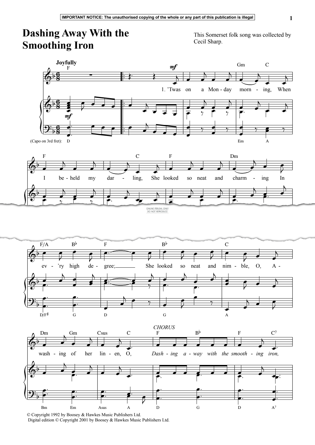 Produktgalerie: Seite 1 von 1 Dashing Away With The Smoothing Iron, Traditional, Gesang, Klavier