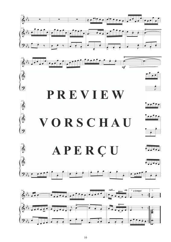 Product gallery: Page 11 of 11 Flute Sonata No. 2 in E flat BWV 1031, , Flute and Harpsichord/Piano