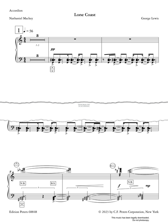 Produktgalerie: Seite 1 von 1 Lone Coast, George Lewis, Akkordeon