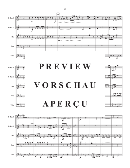 Produktgalerie: Seite 4 von 17 Recognition March , , (Blechbläser Quintett)