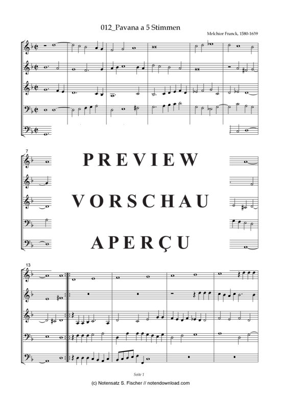 Product gallery: Page 2 of 3 Pavana a 5 Stimmen, , 