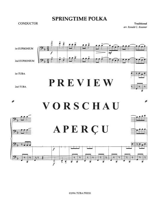 Product gallery: Page 3 of 10 Springtime Polka , , (Tuba Quartett EETT)