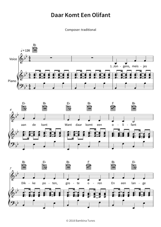 Produktbild zu: Daar Komt Een Olifanttraditional
