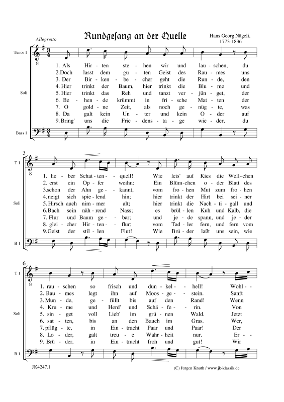 gallery: Rundgesang an der Quelle (Als Hirten stehen wir und lauschen), , Männerchor