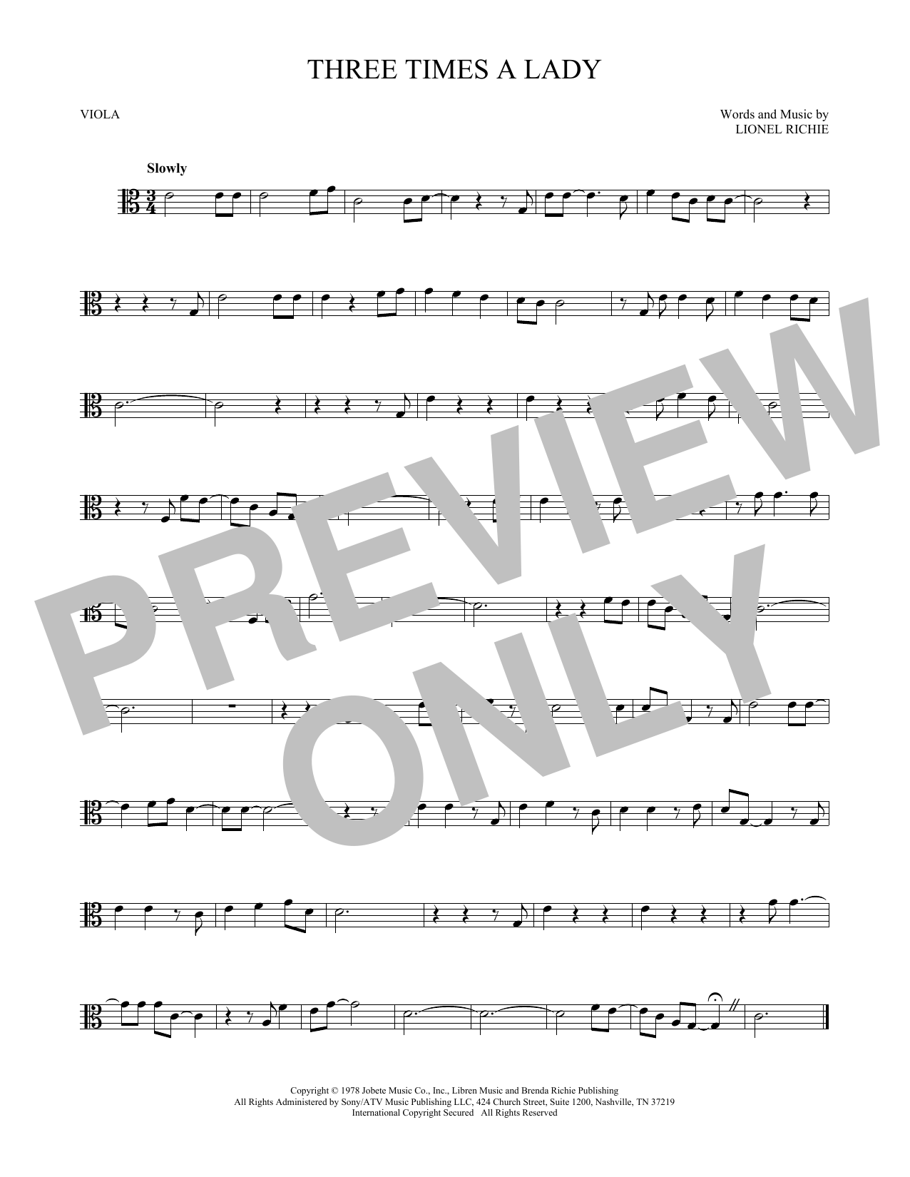 Product gallery: Page 1 of 1 Three Times A Lady, Commodores