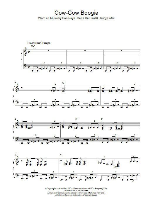 Product gallery: Page 1 of 1 Cow-Cow Boogie, Ella Fitzgerald
