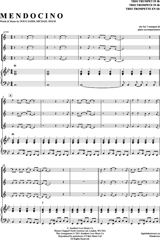 Produktbild zu: Mendocino Michael Holm