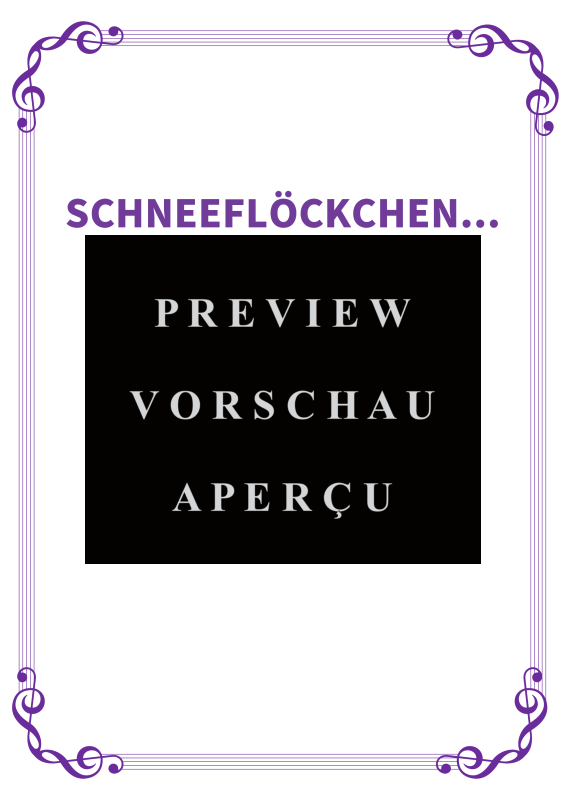 gallery: Schneeflöckchen - Charmante vierhändige Bearbeitung des bekannten Volkslieds, , Klavier Solo
