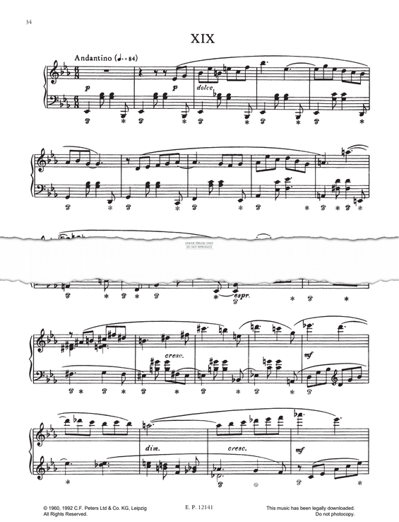 Produktgalerie: Seite 1 von 1 Prelude No.19 (from 24 Preludes Op. 34), Dmitri Shostakovich, Klavier