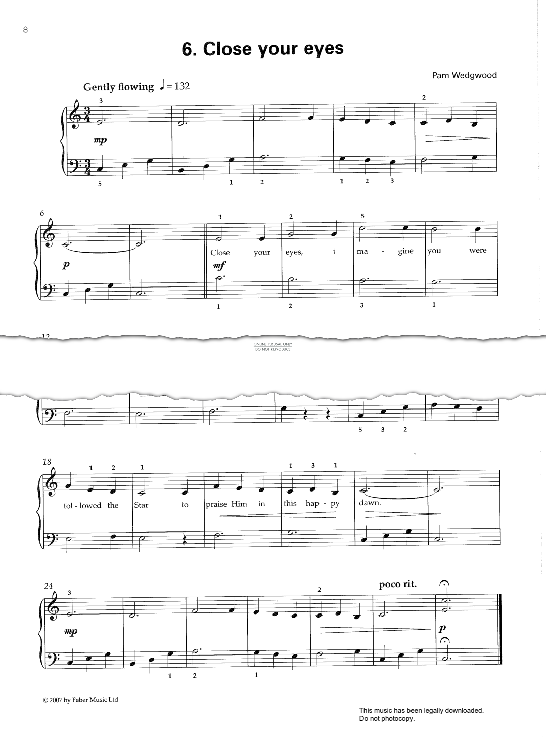 Produktbild zu:  Close Your Eyes - Pam Wedgwood