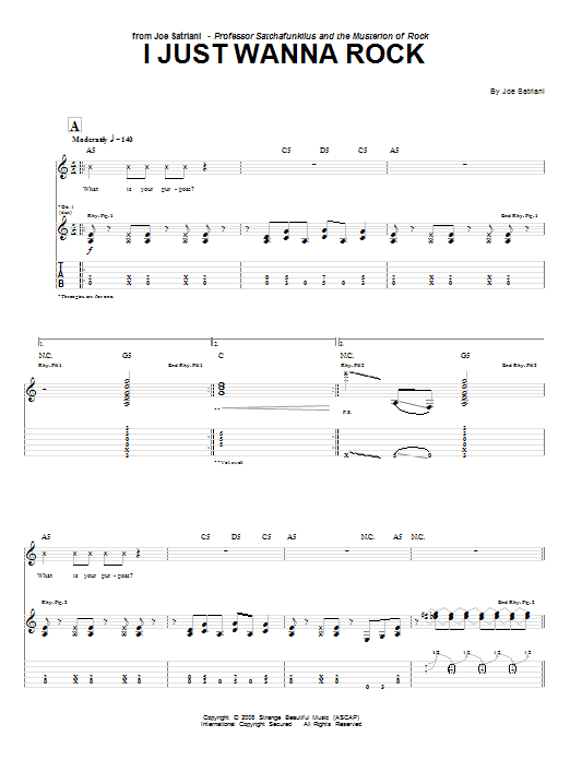 Produktgalerie: Seite 1 von 1 I Just Wanna Rock, Joe Satriani, Gitarre