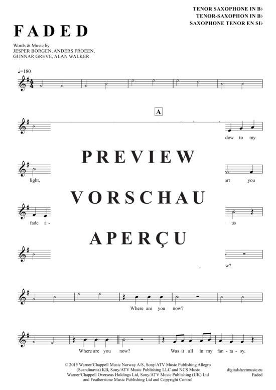 Product gallery: Page 2 of 4 Faded , Walker, Alan, Tenor Saxophone