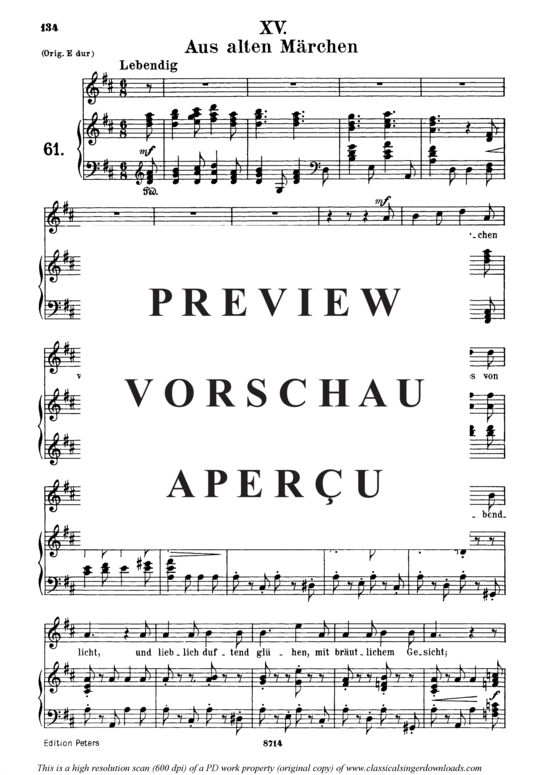 gallery: Aus alten Märchen, Op.48 No.15 , , (Gesang mittel + Klavier)
