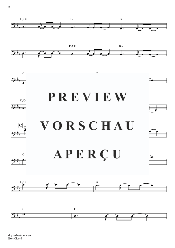 Product gallery: Page 3 of 5 Eyes Closed , Sheeran, Ed, Bass Guitar