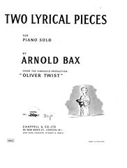 cover: Two Lyrical Pieces (from the Cineguild Production 'Oliver Twist'), Arnold Bax