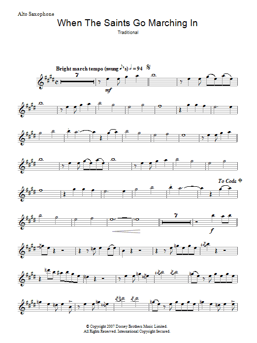 Product gallery: Page 1 of 1 When The Saints Go Marching In, Traditional