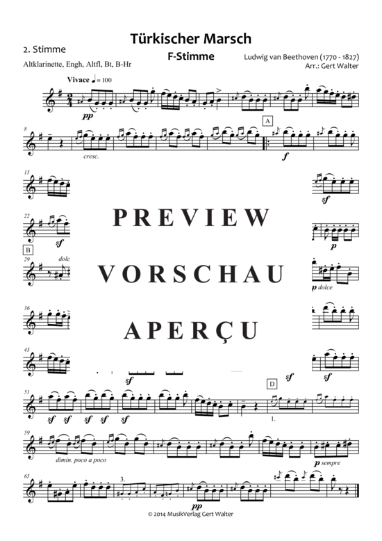 gallery: Türkischer Marsch , , (Quintett flexible Besetzung)