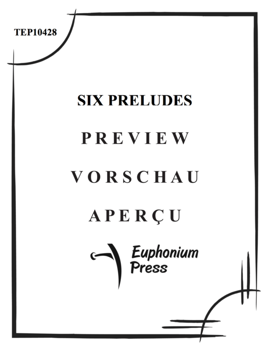 Product gallery: Page 2 of 21 6 Preludes , , (euphonium + piano)