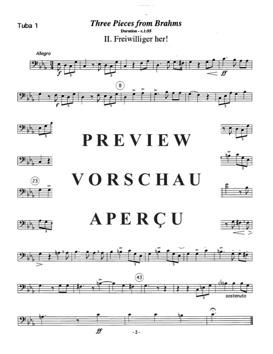 gallery: Three Pieces from Brahms , , (Tuba Quartett EETT)
