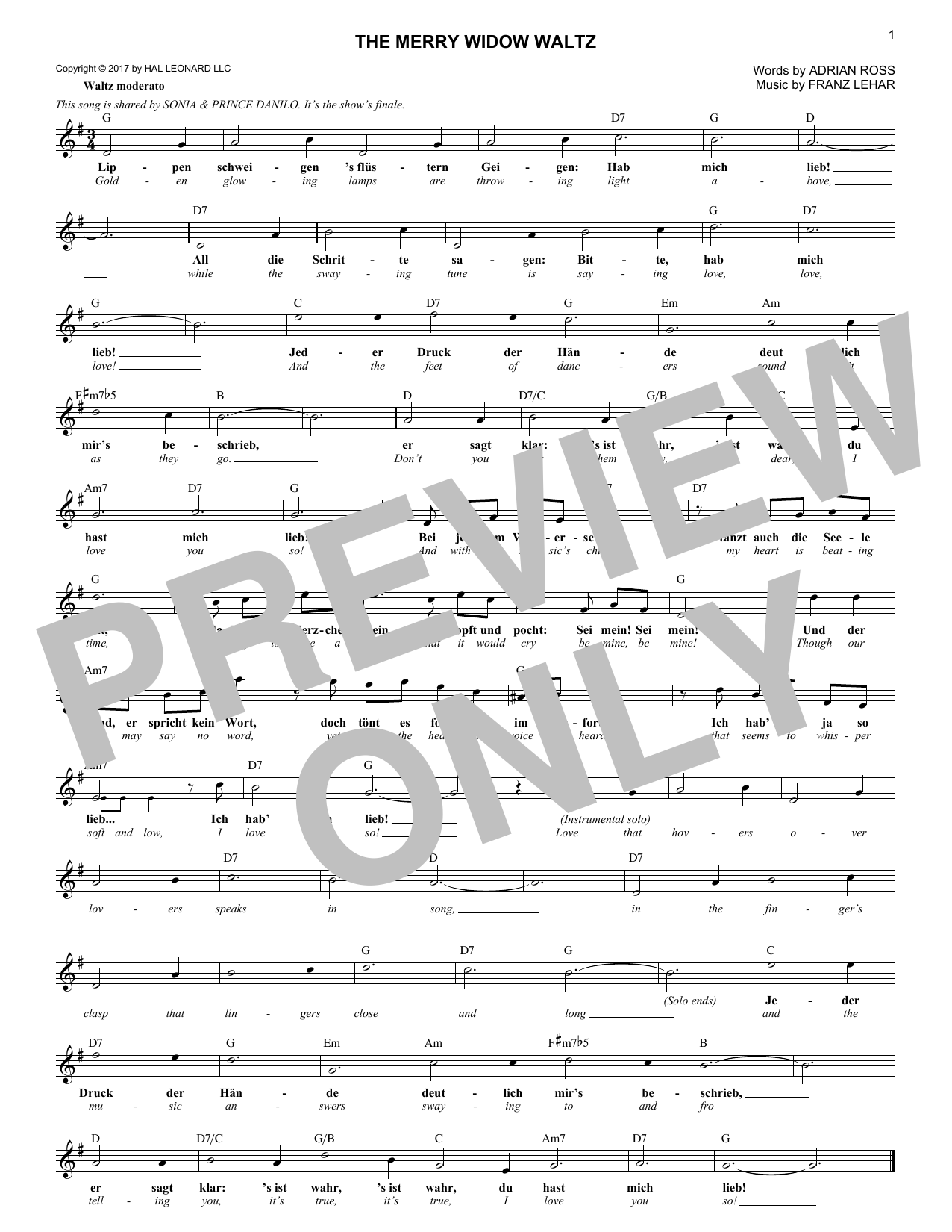 Product picture to: The Merry Widow Waltz