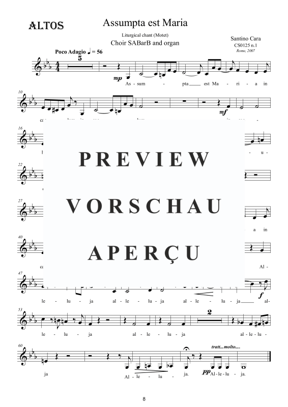 Produktgalerie: Seite 9 von 11 Assumpta est Maria - Liturgischer Gesang, , Gemischter Chor und Orgel