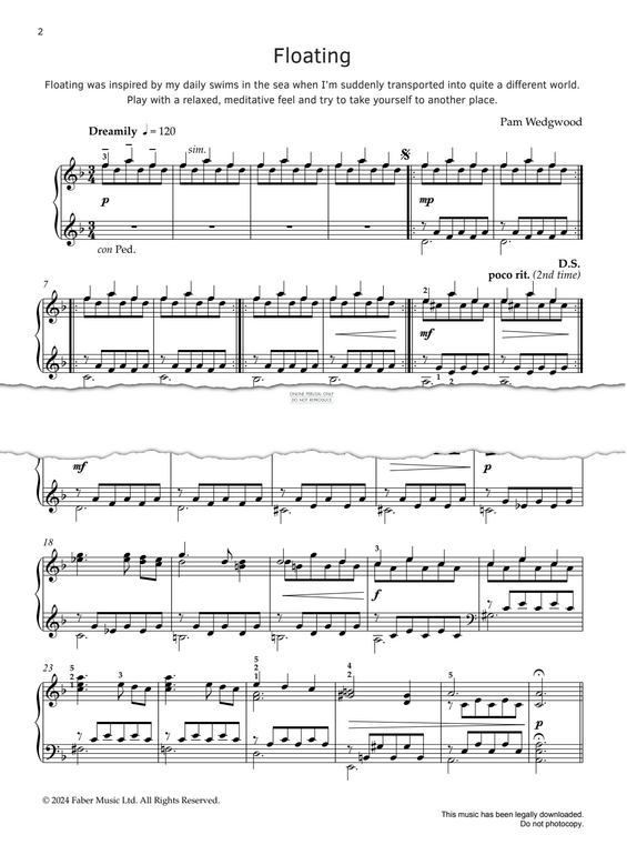 Produktgalerie: Seite 1 von 1 Floating, Pam Wedgwood, Klavier