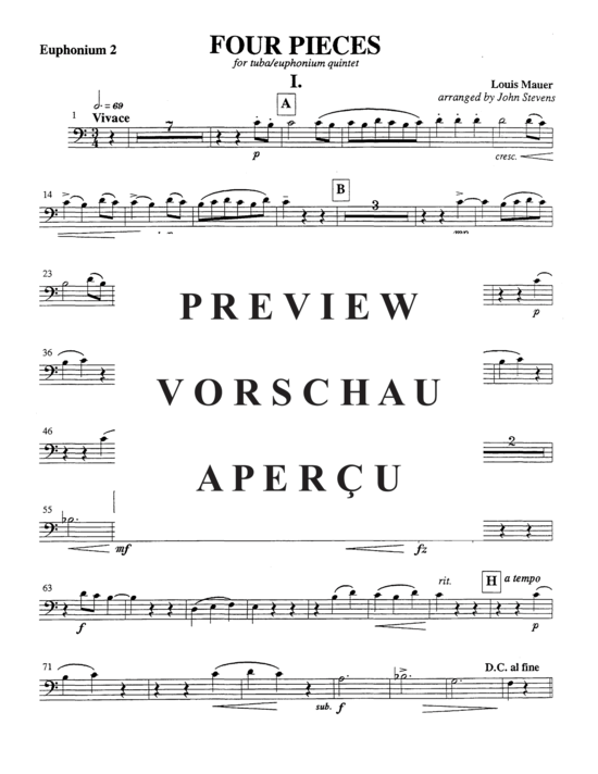 Product gallery: Page 15 of 21 Four Pieces , , (Tuba Quintet EETTT)