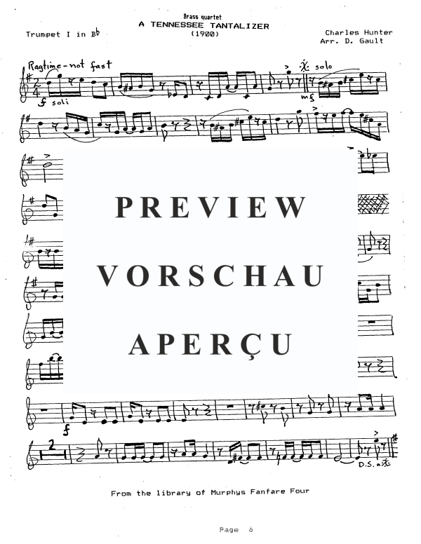Produktgalerie: Seite 11 von 11 90 Ragtime Classics, , Blechbläser Quartett - Einzelstimmen