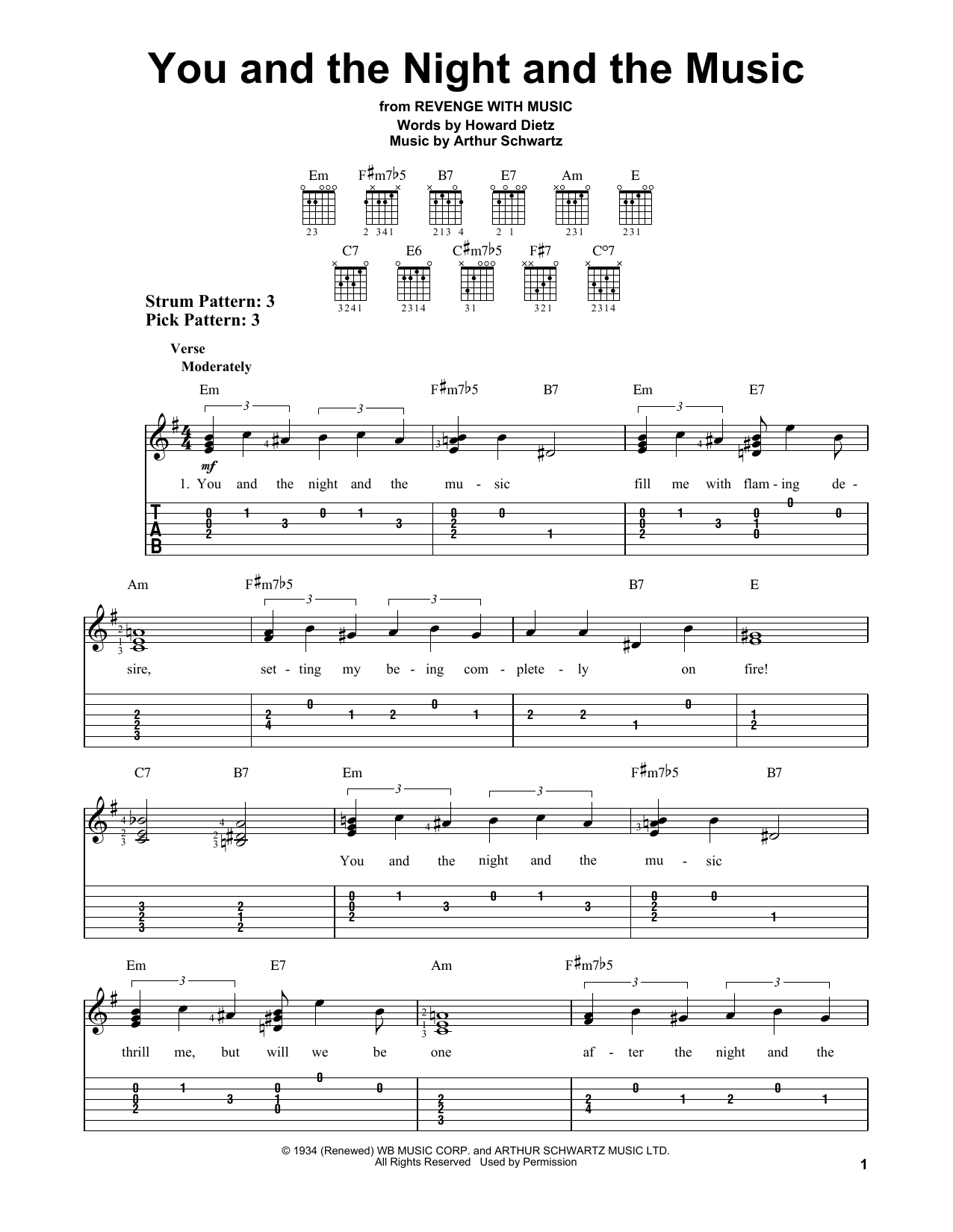 Product gallery: Page 1 of 1 You And The Night And The Music, Howard Dietz