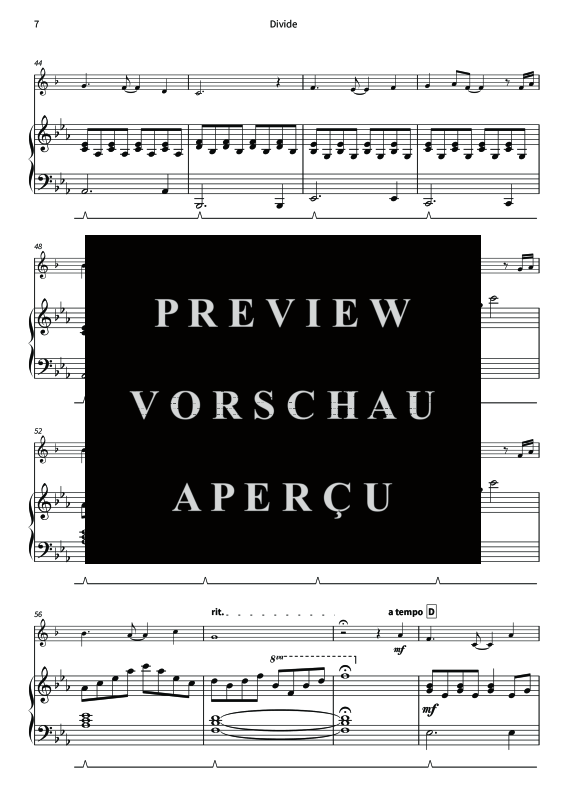 gallery: Divide - Gentle Melodies for Weddings, Church, and Other Occasions, , Trompete in B und Klavier