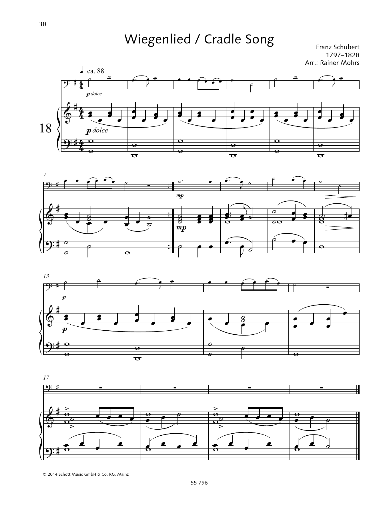 Produktgalerie: Seite 1 von 1 Cradle Song, Franz Schubert, Klavier, Violoncello
