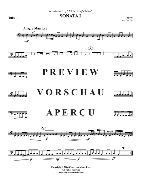 Product gallery: Page 8 of 9 Sonata I , , (Tuba Quartet: 2x Baritone, 2xTuba)