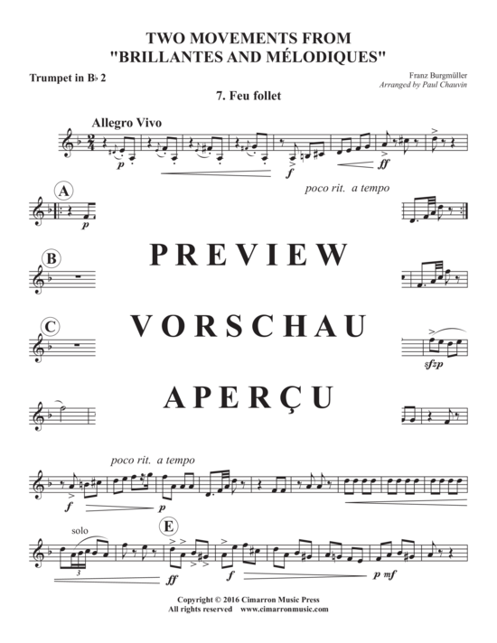 Produktgalerie: Seite 14 von 21 Two Movements from Brilliantes and Melodique , , (Blechbläserquintett)