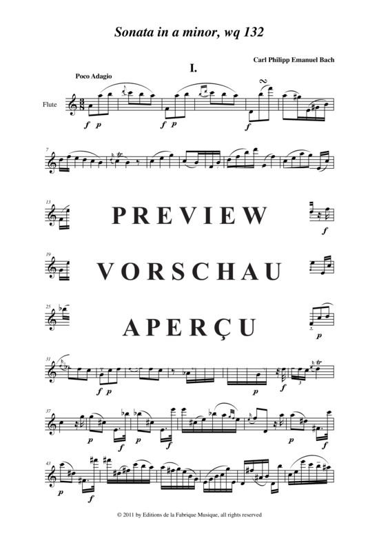 Product gallery: Page 3 of 8 Sonata in a minor , , (transverse flute)