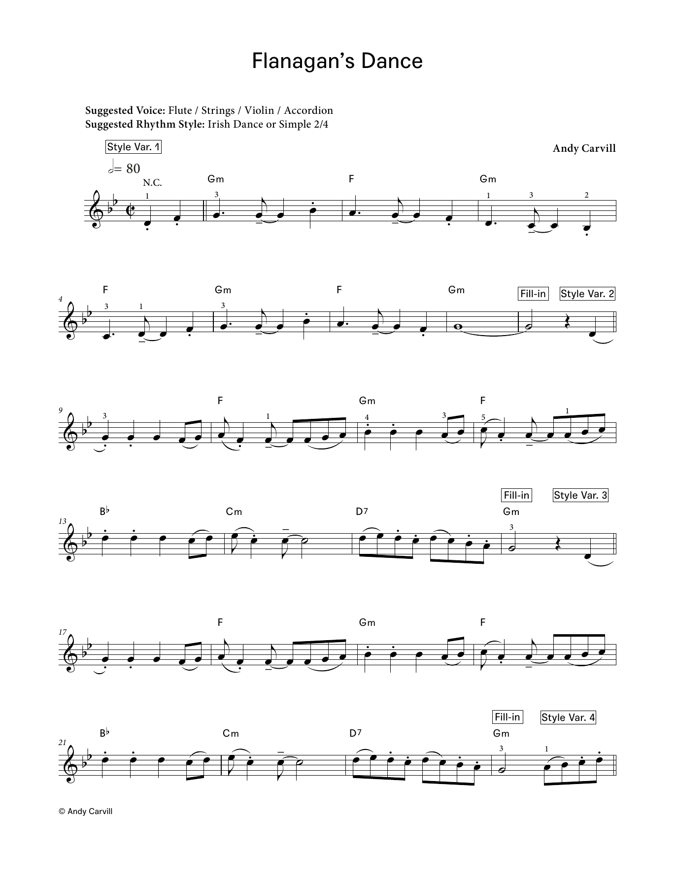 Produktgalerie: Seite 1 von 1 Flanagan's Dance (LCME Electronic Keyboard Grade 3 List A), Andy Carvill, Klavier