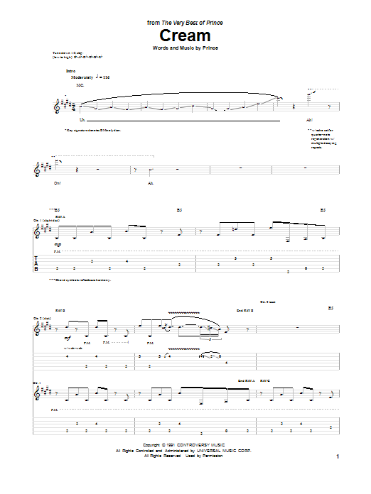 Product gallery: Page 1 of 1 Cream, Prince