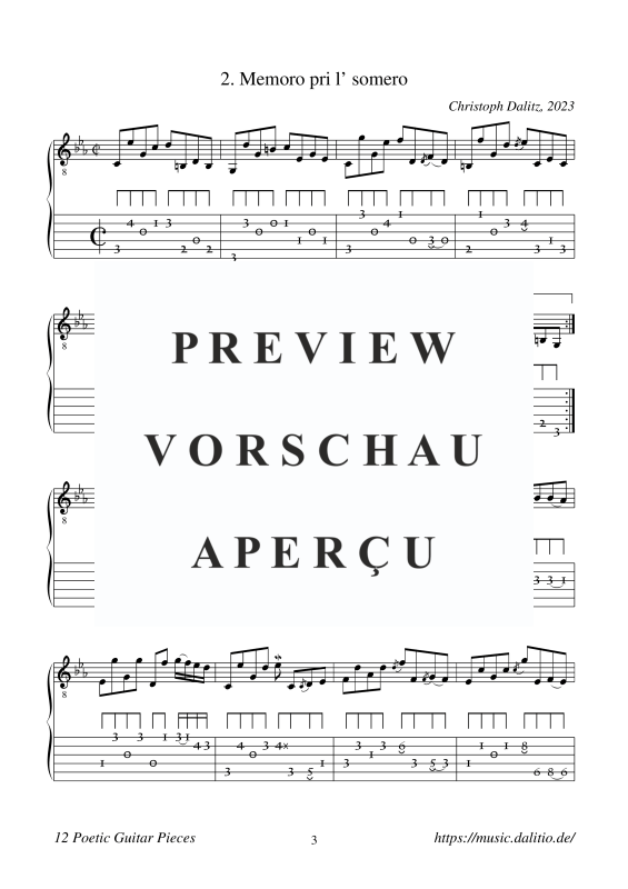 Produktgalerie: Seite 5 von 11 12 poetische Stücke, , Gitarre Solo
