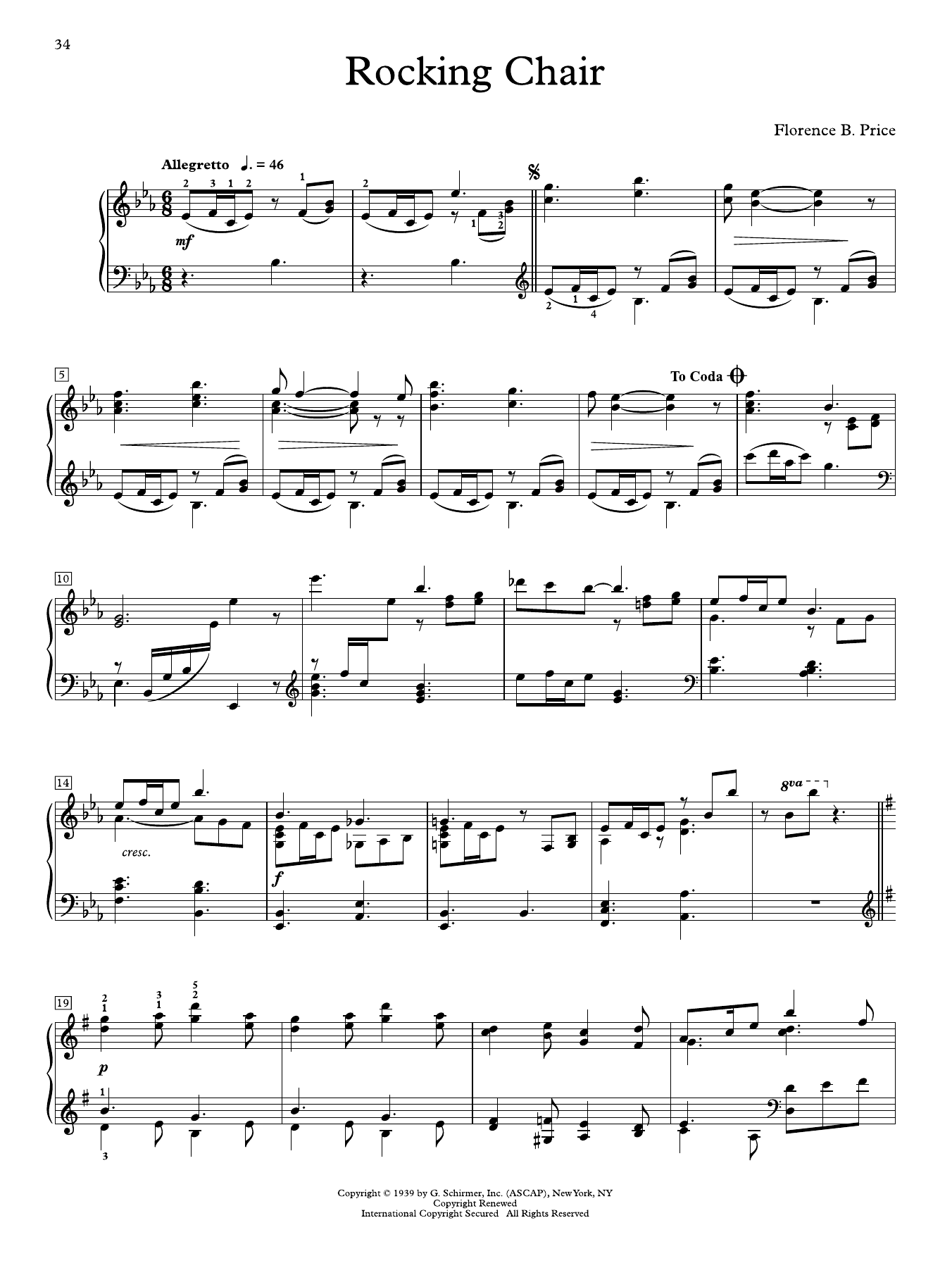 Produktgalerie: Seite 1 von 1 Rocking Chair, Florence Price, Klavier