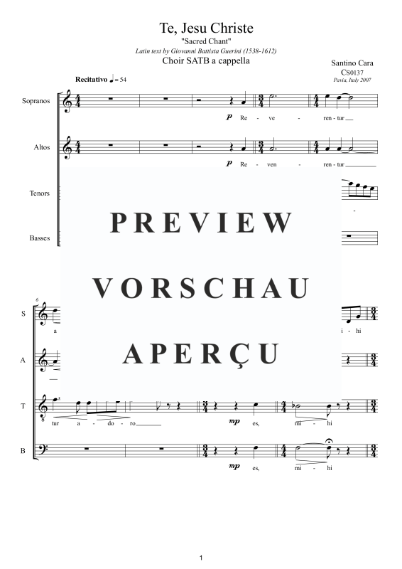 Produktgalerie: Seite 2 von 9 Te, Jesu Christe - Sacred Chant, , Gemischter Chor