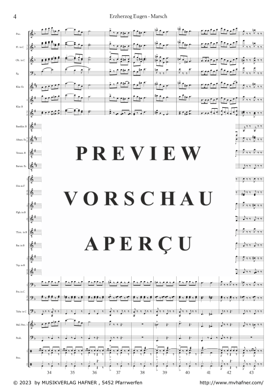 gallery: Erzherzog Eugen - Marsch, , (large wind orchestra)