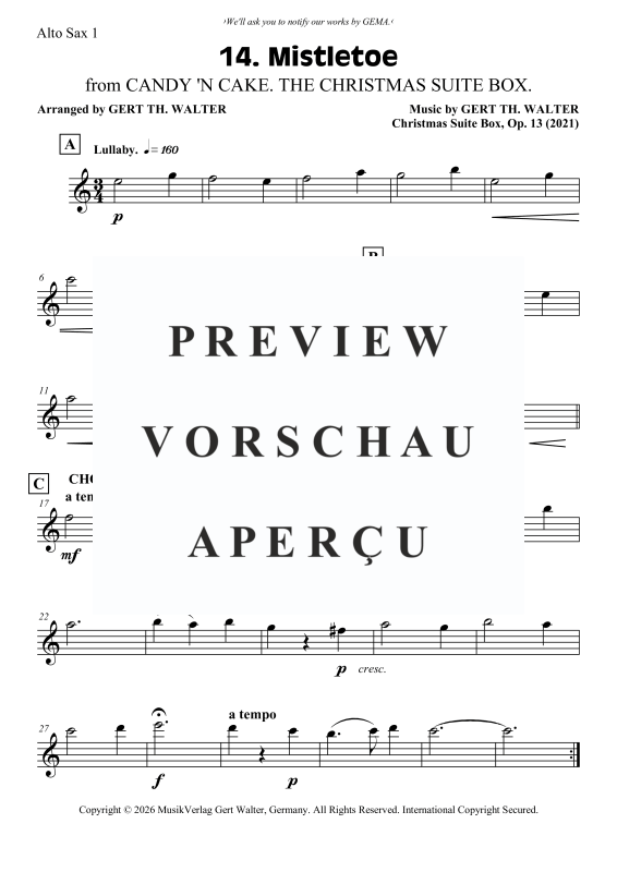 Produktgalerie: Seite 5 von 8 Mistletoe, , Saxophon Trio