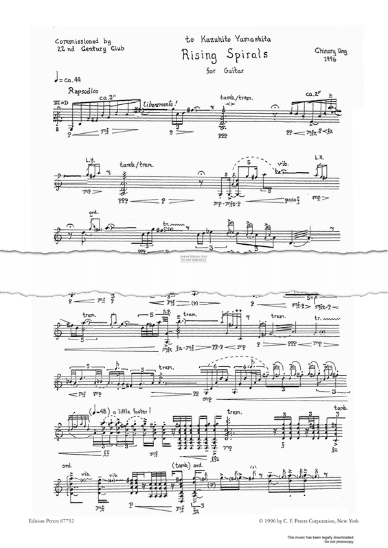 Produktgalerie: Seite 1 von 1 Rising Spirals, Chinary Ung, Gitarre