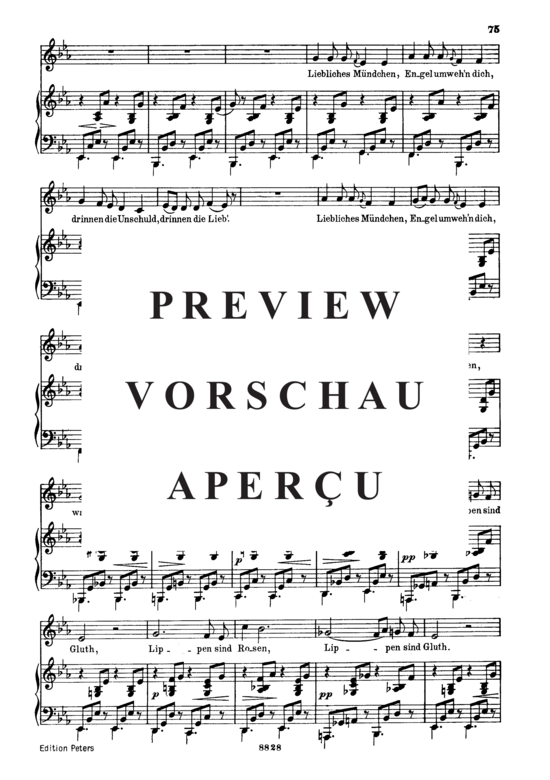 Product gallery: Page 5 of 6 Wiegenlied D.867 Wie sich der Äuglein, , Low Voice and Piano