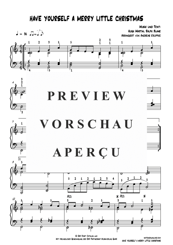 Product gallery: Page 2 of 3 Have Yourself A Merry Little Christmas, Garland, Judy, Piano solo