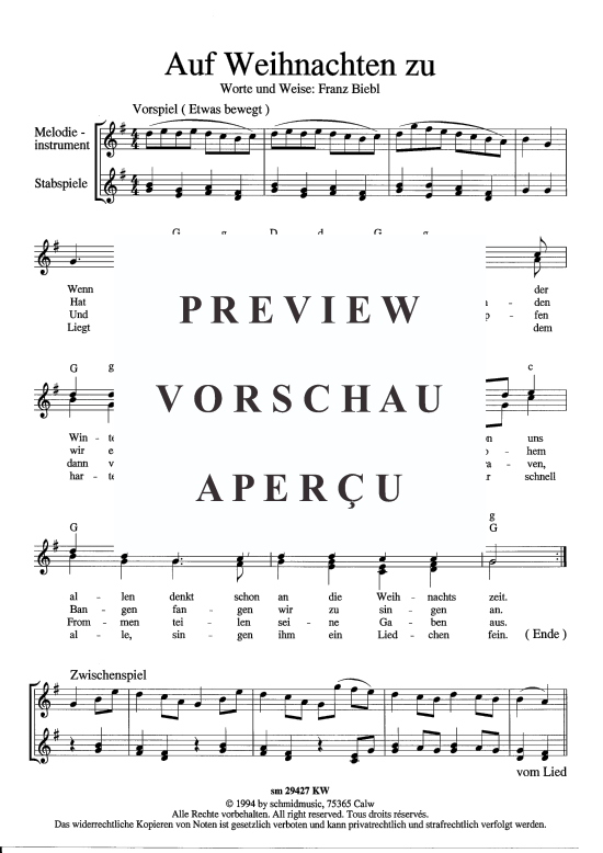 Product picture to: Auf Weihnachten zu Franz Biebl