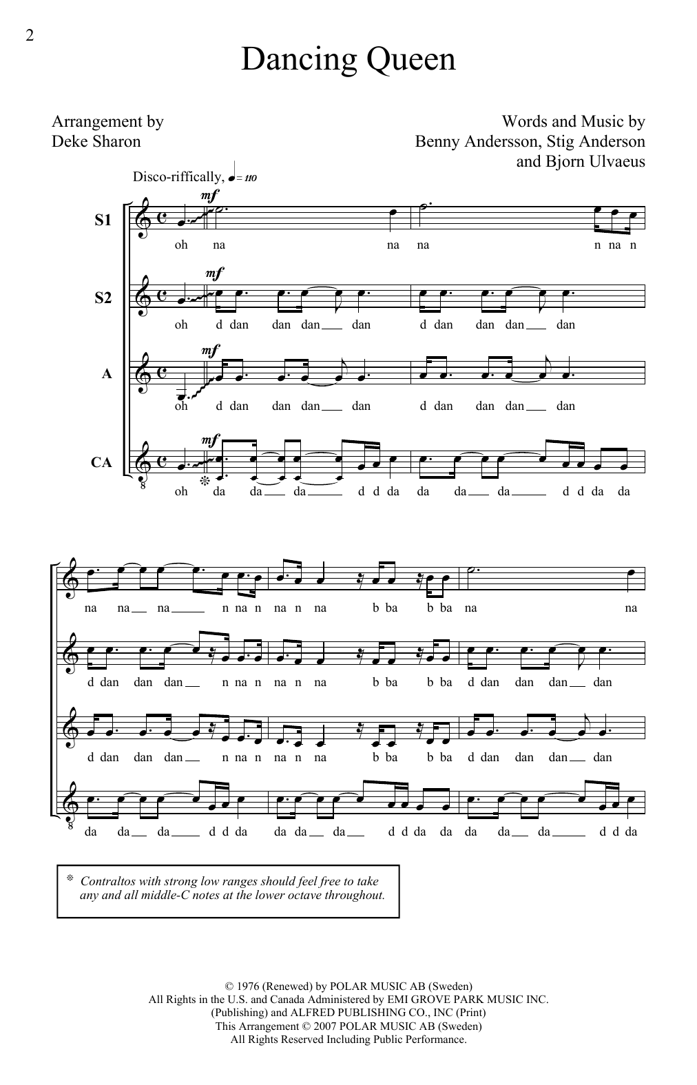 Produktgalerie: Seite 1 von 1 Dancing Queen (arr. Deke Sharon), ABBA, Chor