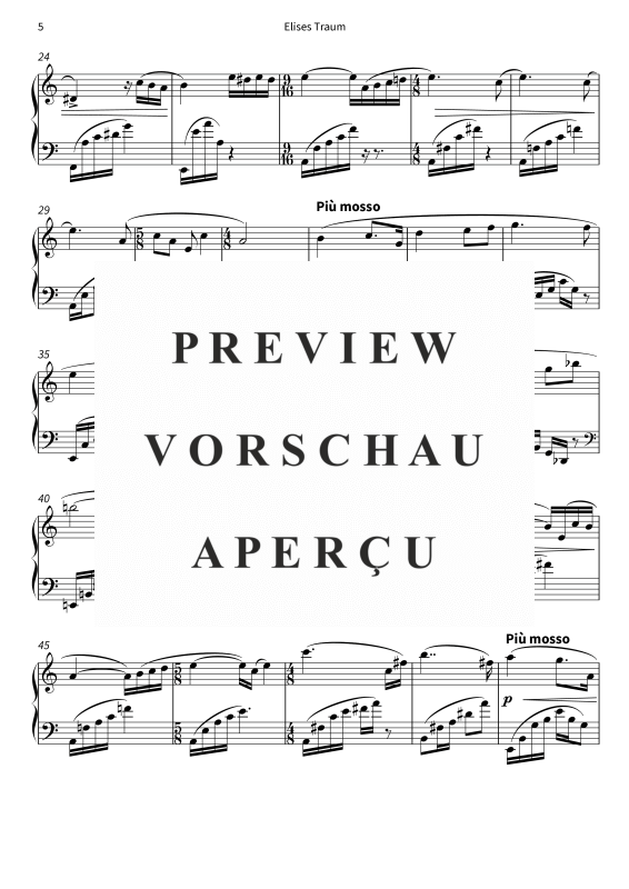 gallery: Elises Traum - Inspiriert von Beethovens Für Elise & Tschaikowskis Schwanensee Op.20, , Klavier Solo