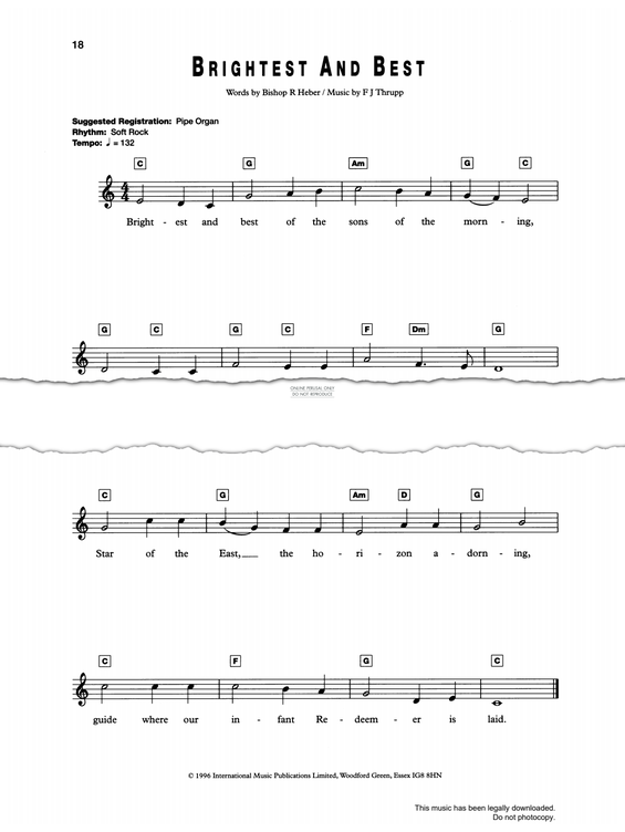 Produktgalerie: Seite 1 von 1 Brightest And Best, Joseph Thrupp, Gesang, Keyboard